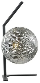 Klausen 108002 - Asztali lámpa JUNO 1xE27/7W/230V szürke/fekete