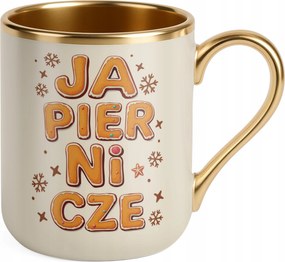 Prémium Bögre Arany Ekrü Karácsonyi Vicces Karácsonyi