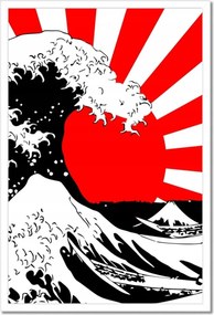 Poszterek keretben 40x60 Japán Kamikaze