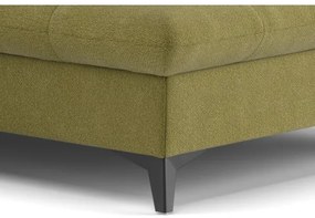 Kinyitható jobb oldali L-alakú MARANO sarokkanapé olívazöld