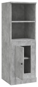 betonszürke szerelt fa magasszekrény 36x35,5x103,5 cm