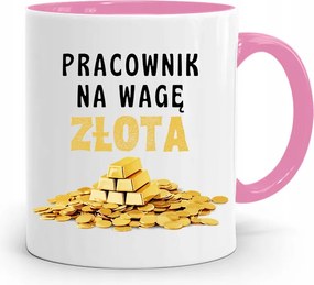 Munkavállalóknak Rózsaszín Arany Mérleg Bögre Ajándék fényképes nyomtatással