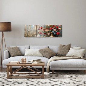 Kép - Virágváza (órával) (90x30 cm)