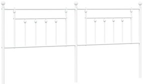 fehér fém fejtámla 200 cm
