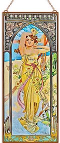 Alfons Mucha - Nappali ragyogás üvegkép, falikép