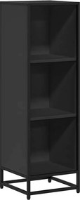 vidaXL fekete szerelt fa könyvszekrény 33,5x33x107,5 cm