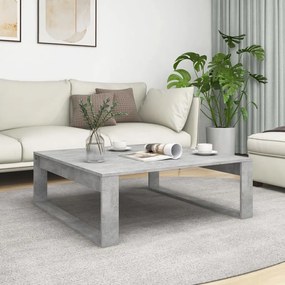 Betonszürke szerelt fa dohányzóasztal 100 x 100 x 35 cm