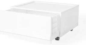 Wave Snow moduláris tárolódoboz kerekekkel 54,6 x43,4 x 22 cm, széles - 1 fiók - kerekek