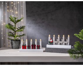 Piros-fehér konnektorhoz csatlakoztatható karácsonyi fénydekoráció Julia – Star Trading