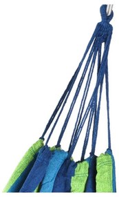 Kék-zöld HAMMOCK függőágy 2 személyes 200x150 cm