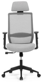 Szürke hálós irodai szék szinkronmechanikával. KA-V3329 GREY