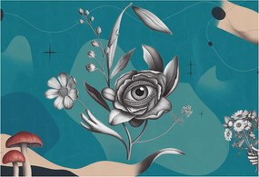 Dekoratív Fotótapéta Hálószobába Virágos szem 152x104 Ragasztó