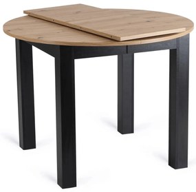 Étkezőgarnitúra 4 db. Szürke Robin székkel. Bővíthető asztal HARRY 102-142 cm