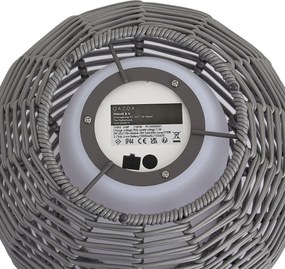 Kültéri asztali lámpa sötétszürke 25 cm LED-del, USB-C-vel újratölthető IP44 - Oli