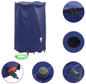 összecsukható PVC víztartály csappal 1000 L