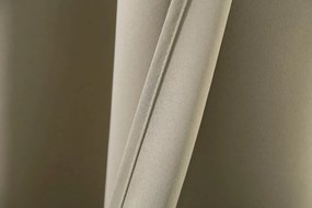 Függöny OXFORD 140x250 cm, világosbézs Felfüggesztés: Fém gyűrűk