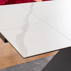 Westin III bővíthető étkezőasztal márvány hatású asztallappal 160-240cm