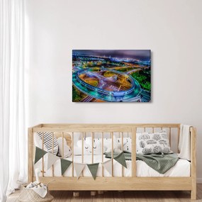 Kép - éjszakai panoráma (90x60 cm)
