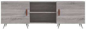 szürke sonoma színű szerelt fa TV-szekrény 150x30x50 cm