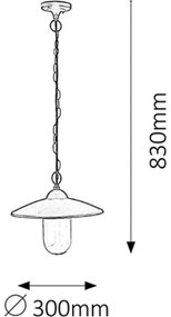 Rabalux 8687 - Kültéri lámpa VIGO 1xE27/60W