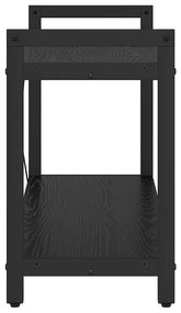Könyvszekrény Musta tammi 80 x 30 x 48.5 cm Faanyag