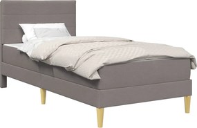 vidaXL Ágykeret Tópszínű 90 x 200 cm Poliészter