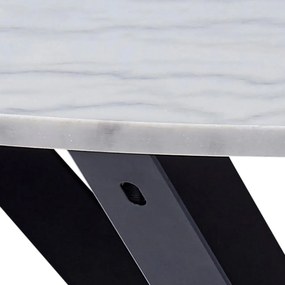 Heaven étkezőasztal fehér márvány 110 cm