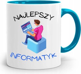 Kék Informatika Bögre Legjobb Informatikus fényképes nyomtatással
