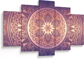Kép - Mandala lila színátmeneten (150x105 cm)