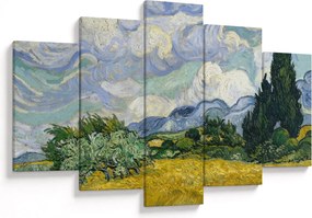 Kép - Vincent van Gogh, Wheat Field with Cypresses, reprodukciók (150x105 cm)