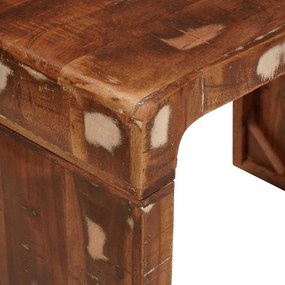 Végasztal 60 x 35 x 45 cm tömör újrahasznosított fa
