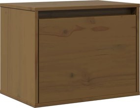 vidaXL mézbarna tömör fenyőfa faliszekrény 45 x 30 x 35 cm