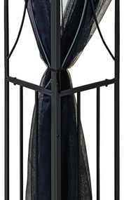 antracit acél pavilon oldalfalakkal 300 x 300 x 270 cm