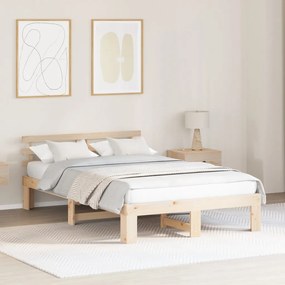 Tömör Fenyőfa Ágykeret Természetes Fa Tömör Fa 140 x 190 cm