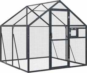 vidaXL antracit alumínium madárház 1,79 x 2 x 1,85 m