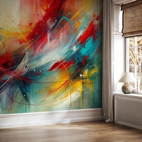 Fotótapéta - Absztrakció pirossal (147x102 cm)