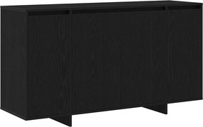 vidaXL Széf Fekete tölgy 135 x 41 x 75 cm Faanyag