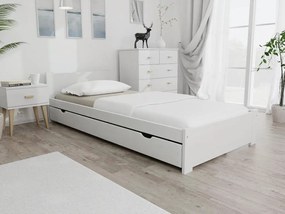 Ágy IKAROS 80 x 200 cm, fehér Ágyrács: Ágyrács nélkül, Matrac: Sommera 18 cm matrac