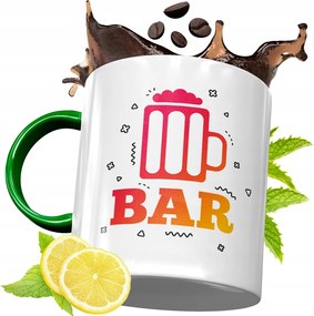 Zöld Bögre Csaposnak Születésnapi Ajándék Nyomtatott Fotóval