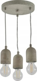 Mennyezeti Lámpa Hármas Beton Ipari Loft