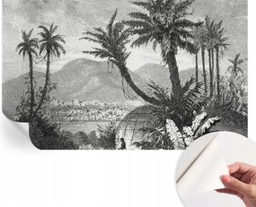 Design fali fotótapéta Öntapadós Trópusi oázis 416x254 cm