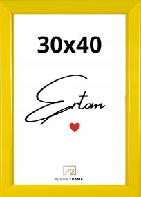 Képkeret 30x40 sárga plexi nagy szilárd univerzális