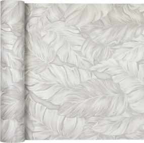 Tapéta tapéta Szürke Levelek Csillámos 3D mosható Flizelin Kemény Vinyl