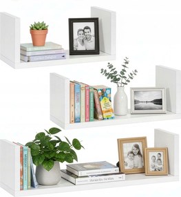 Polc Szett 3 Db-os Falra Akasztható Polc Konyha Nappali Könyv Fal