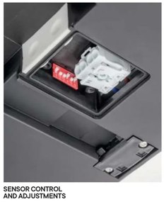 Redo 90292 - LED Kültéri mennyezeti lámpa érzékelővel ISOLA LED/24W/230V IP54