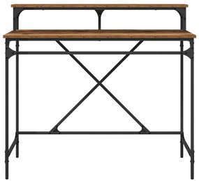 vidaXL Asztal Öreg fa 100 x 50 x 90 cm Faanyag