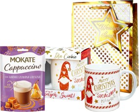 Bögre szett Cappuccino Karácsonyi Táska Férjnek, Férfinak, Fiúnak