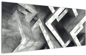 Absztrakt kép kocka (120x50 cm)