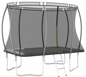 négyszögű trambulinszett 274 x 183 x 76 cm 150 kg
