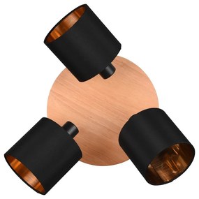 Fekete-natúr színű spotlámpa ø 12 cm Tommy – Trio